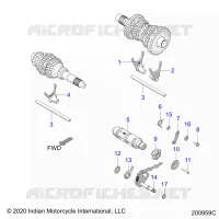 DRIVE TRAIN, FORCHE SHIFT AND DRUM