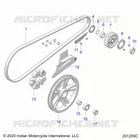 TRASMISSIONE, DRIVE SPROCKET, BELT AND GUARD