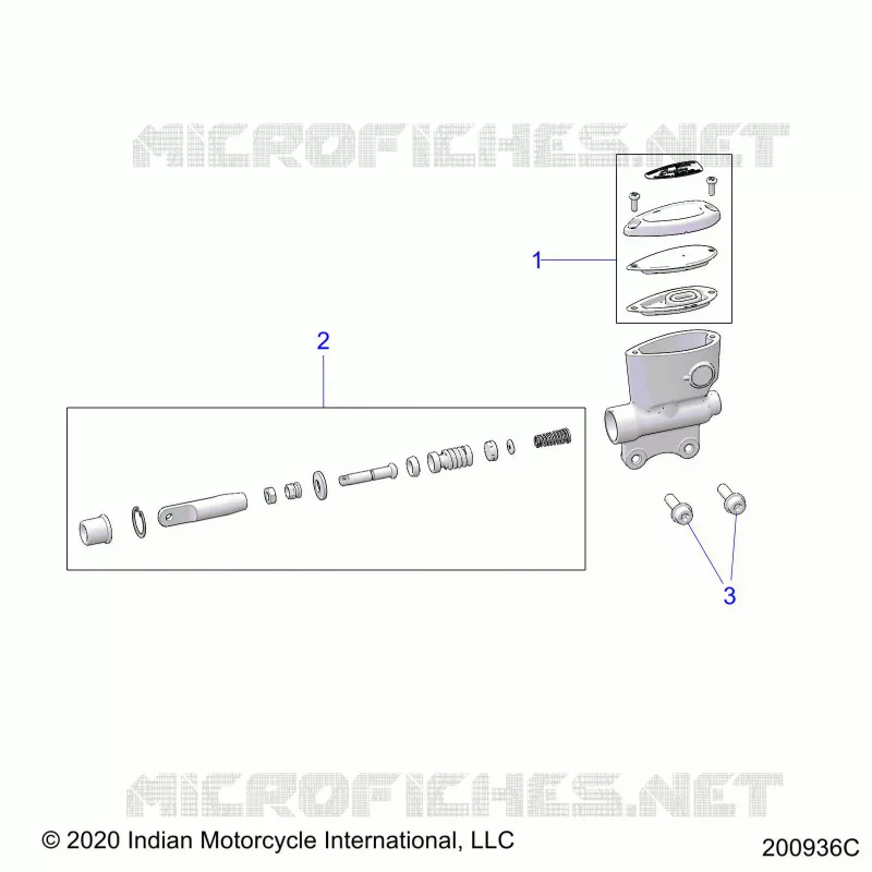 FRENO POSTERIORE, MASTER CYLINDER