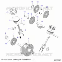 ENGINE, PISTON AND ALBERO MOTORE