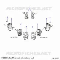 ELETTRICO, SWITCH CONTROLS, LH/RH
