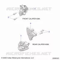 BRAKES, PINZA FRENO ANTERIORE AND REAR