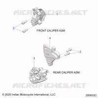 BRAKES, PINZA FRENO ANTERIORE AND REAR