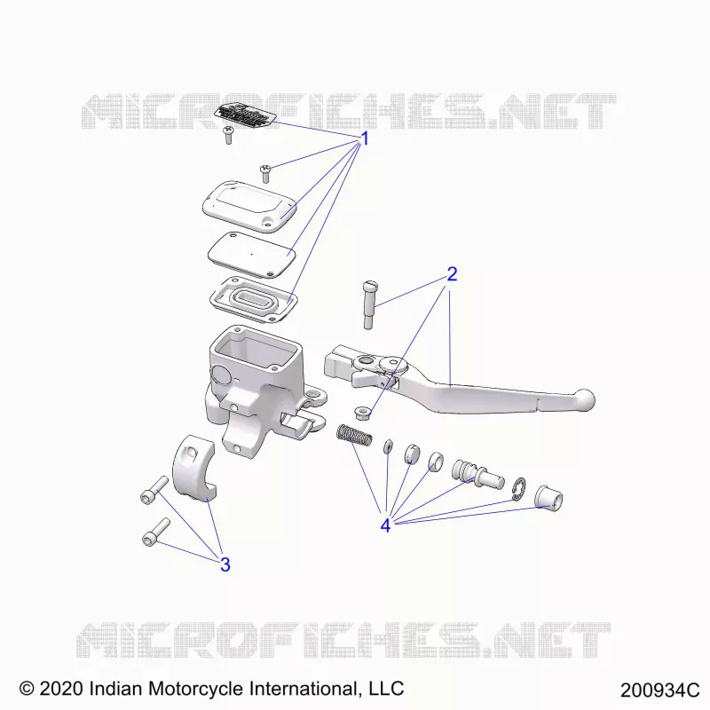 FRENO ANTERIORE, LEVER AND MASTER CYLINDER