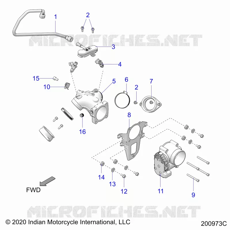 SISTEMA DI ALIMENTAZIONE CARBURANTE, FUEL CLAM SHELL/THROTTLE BODY