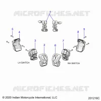 ELETTRICO, SWITCH CONTROLS, LH/RH