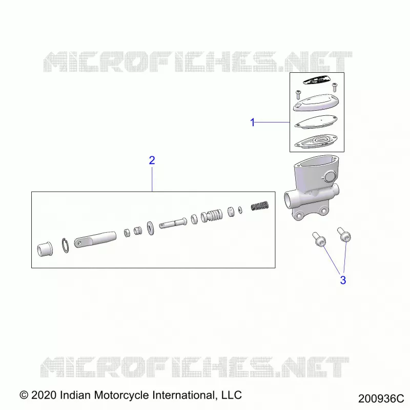 FRENO POSTERIORE, MASTER CYLINDER