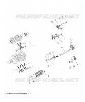 TRASMISSIONE, SHIFT FORKS, RATCHET AND DRUM