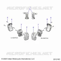 ELETTRICO, SWITCH CONTROLS, LH/RH