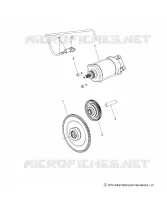 ENGINE, STARTER MOTOR