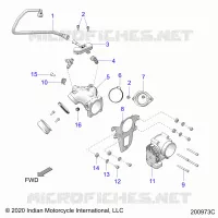 SISTEMA DI ALIMENTAZIONE CARBURANTE, FUEL CLAM SHELL/THROTTLE BODY