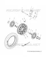 FRONT WHEEL - N15TCAAA/TRAAA ALL OPTIONS (49INDIANWHEELFRT14TOUR)