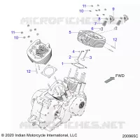 ENGINE, TESTA CILINDRO ASM.