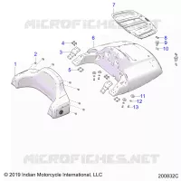 TRONCO LID AND BACKREST ASM.
