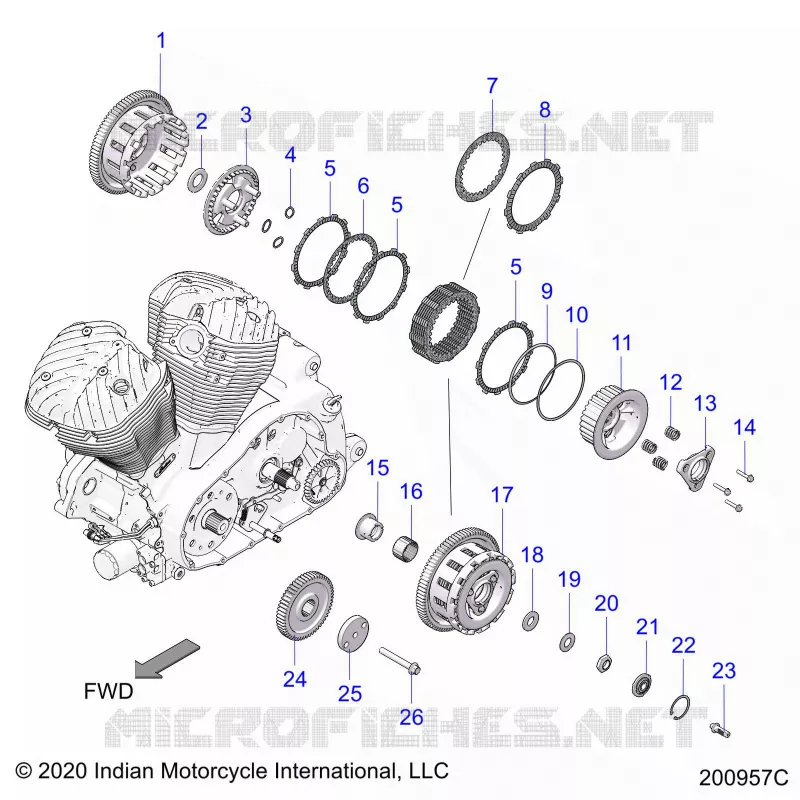 TRASMISSIONE, CLUTCH AND PRIMARY DRIVE