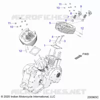 ENGINE, TESTA CILINDRO ASM.