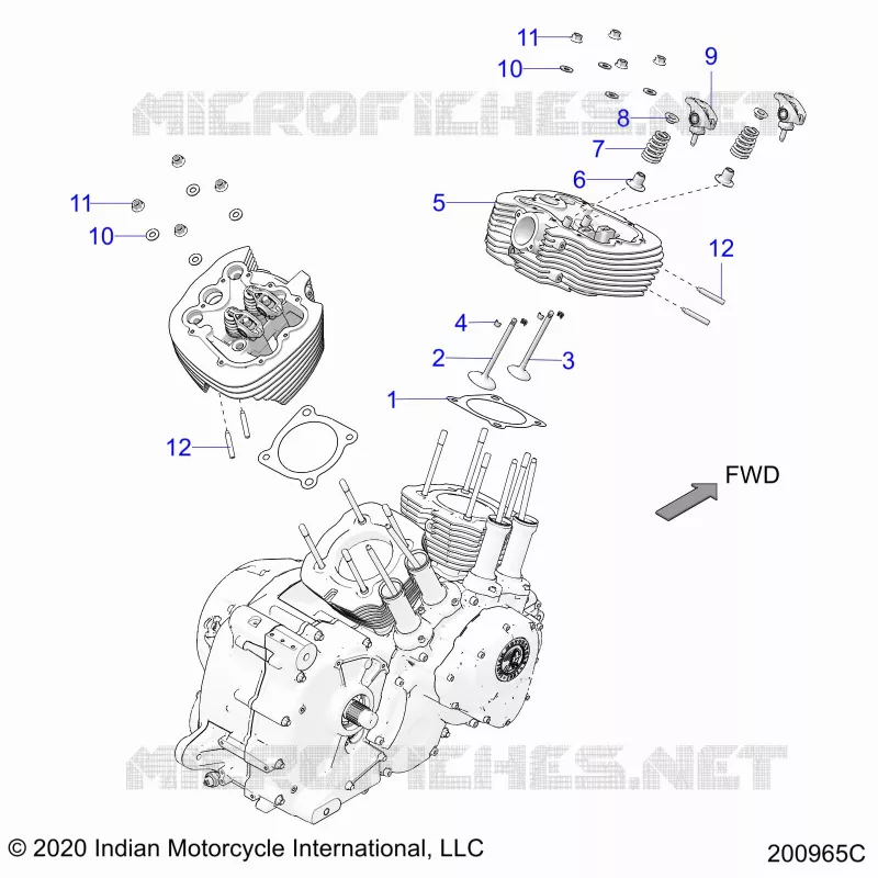 ENGINE, TESTA CILINDRO ASM.