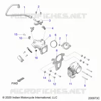 SISTEMA DI ALIMENTAZIONE CARBURANTE, FUEL CLAM SHELL/THROTTLE BODY