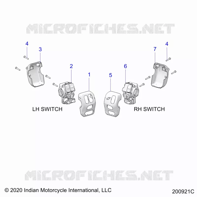 ELETTRICO, SWITCH CONTROLS, LH/RH