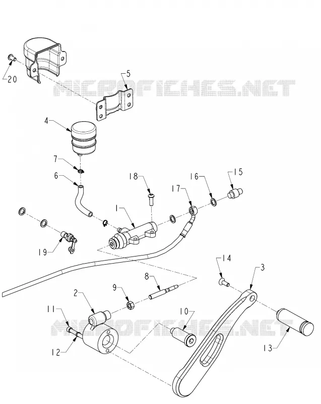 REAR BRAKE BRAKE CONTROL - N121C/V/D ALL OPTIONS (INDIANBRAKERRCONTROL12CC)