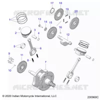 ENGINE, PISTON AND ALBERO MOTORE