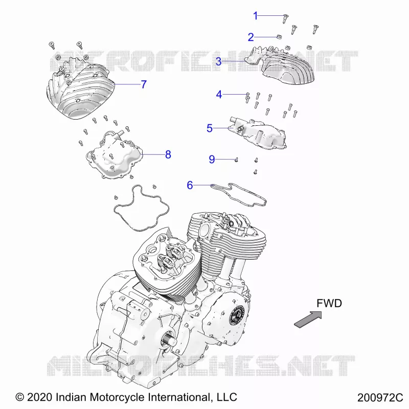 MOTORE, ROCKER COVERS