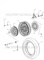 REAR WHEEL ASSEMBLY - N121C/V/D ALL OPTIONS (INDIANWHEELRR12CC)