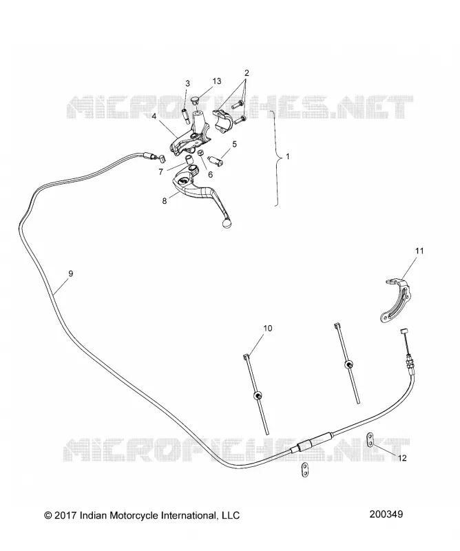 CONTROLLI, CLUTCH LEVER ASM. AND CABLE