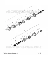 TRASMISSIONE, INPUT/OUTPUT SHAFT ASM.