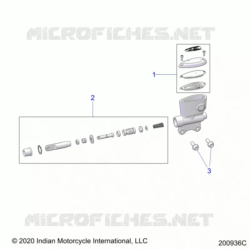 FRENO POSTERIORE, MASTER CYLINDER