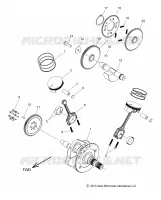 ENGINE, PISTON AND ALBERO MOTORE