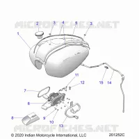 SISTEMA DI ALIMENTAZIONE CARBURANTE, FUEL TANK ASM.