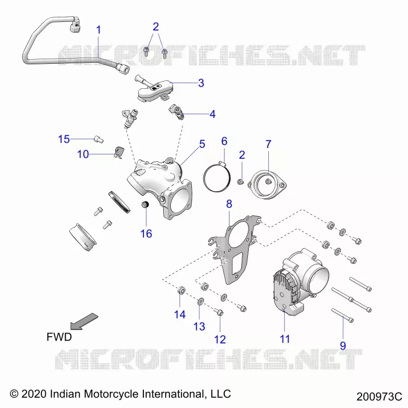 SISTEMA DI ALIMENTAZIONE CARBURANTE, FUEL CLAM SHELL/THROTTLE BODY